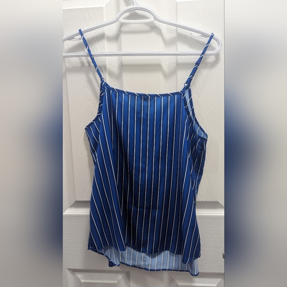 RW&CO Blue Stripes Cami with Spaghetti Strap - Picture 2 of 3